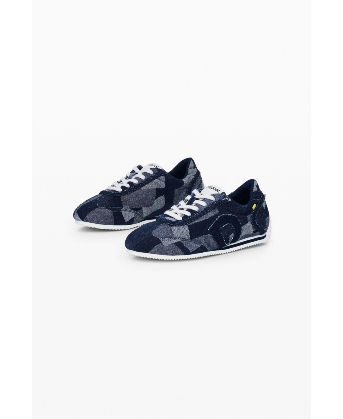Desigual Women's Denim patchwork sneaker