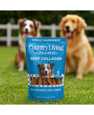 6” Braided Collagen Sticks for Dogs – 5 Count Bag – All-Natural