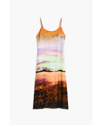 Women's Long sunset strap dress