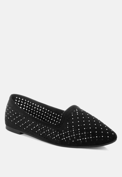 Женские балетки London Rag Kyrie Cut Out Detail Ballerinas, цвет: Чёрный