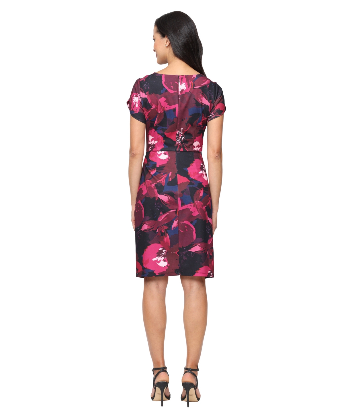 Sl Fashions Women's Tulip Detail Sheath Dress In Multi