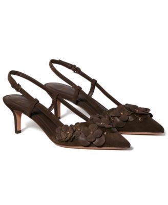 Women's Flower Garden Slingback Pumps