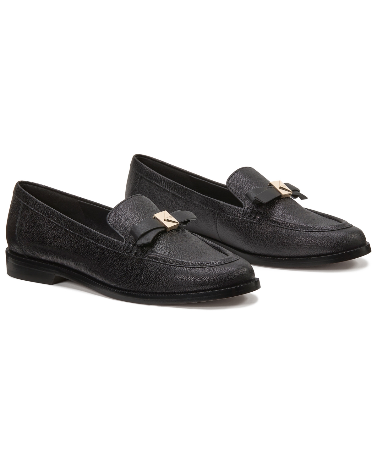 kate spade new york Women's Deco Bow Pebbled Leather Loafers