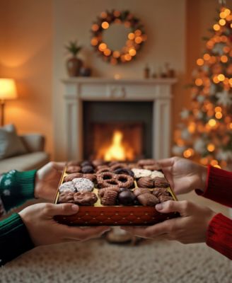 Holiday Chocolate Copper Chocolate Gift Tin, 28-Pc.