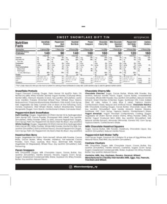 Christmas Sweets Gift Tin, 6 Sections