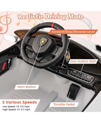 Licensed Lamborghini 4WD Kids Ride-on Sports Car 12V Battery Powered 2.4G Remote