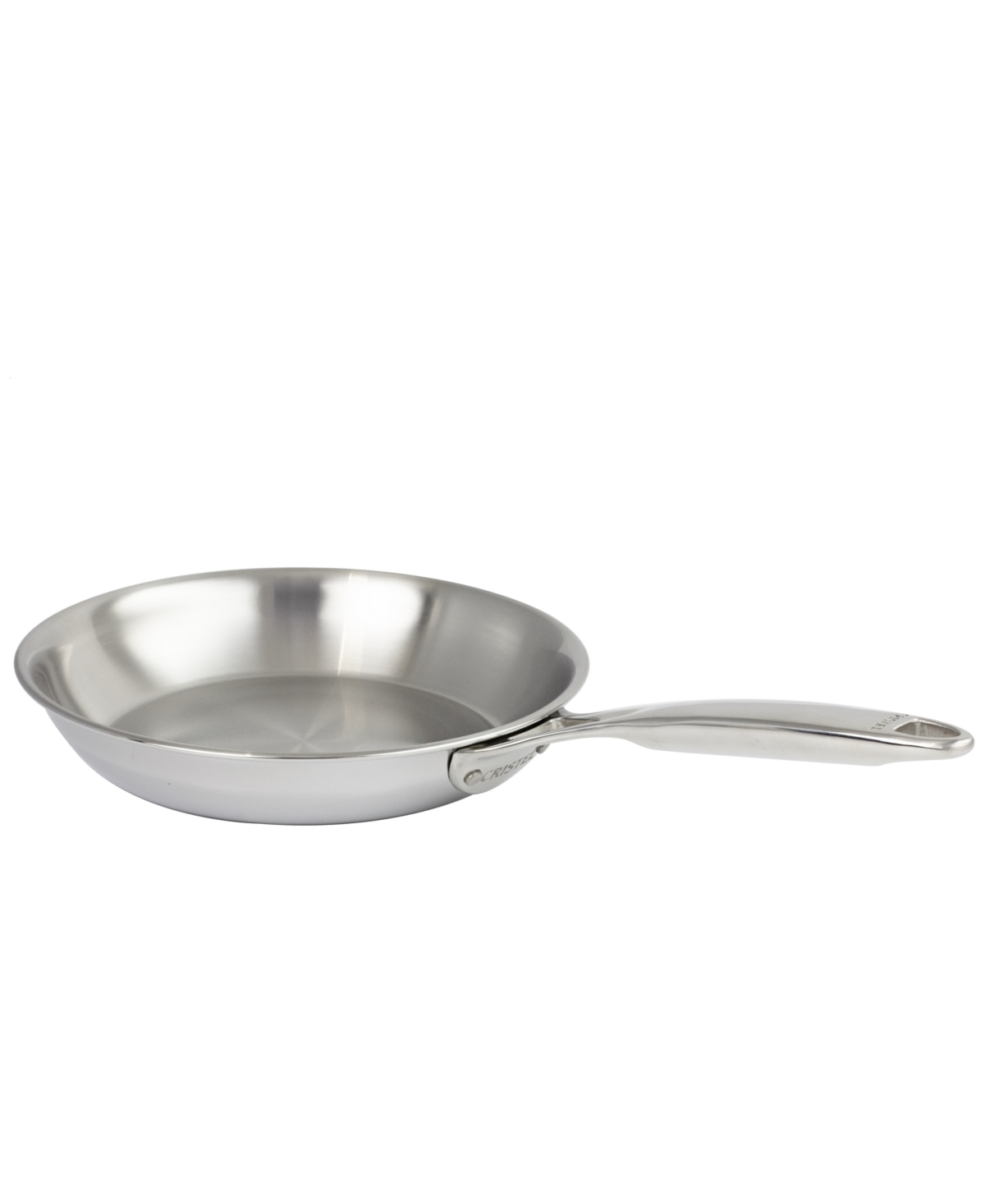 Cristel Castel Pro Ultraply Stainless Steel 10" Frying Pan In Metallic