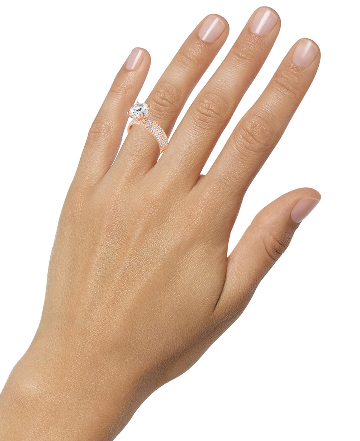 Badgley Mischka Bagley Mischka Certified Lab Grown Diamond Engagement Ring (3-3/4 Ct. T.w.) In 14k Gold In Gold