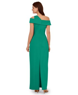 Women's Asymmetrical Ruched Gown