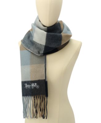 Women's Multicolored Check Muffler Scarf