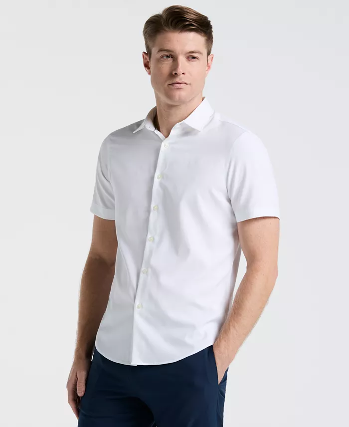 Men's Short-Sleeve Solid Shirt