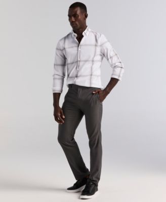 Men's Long Sleeve Ombre Plaid Shirt