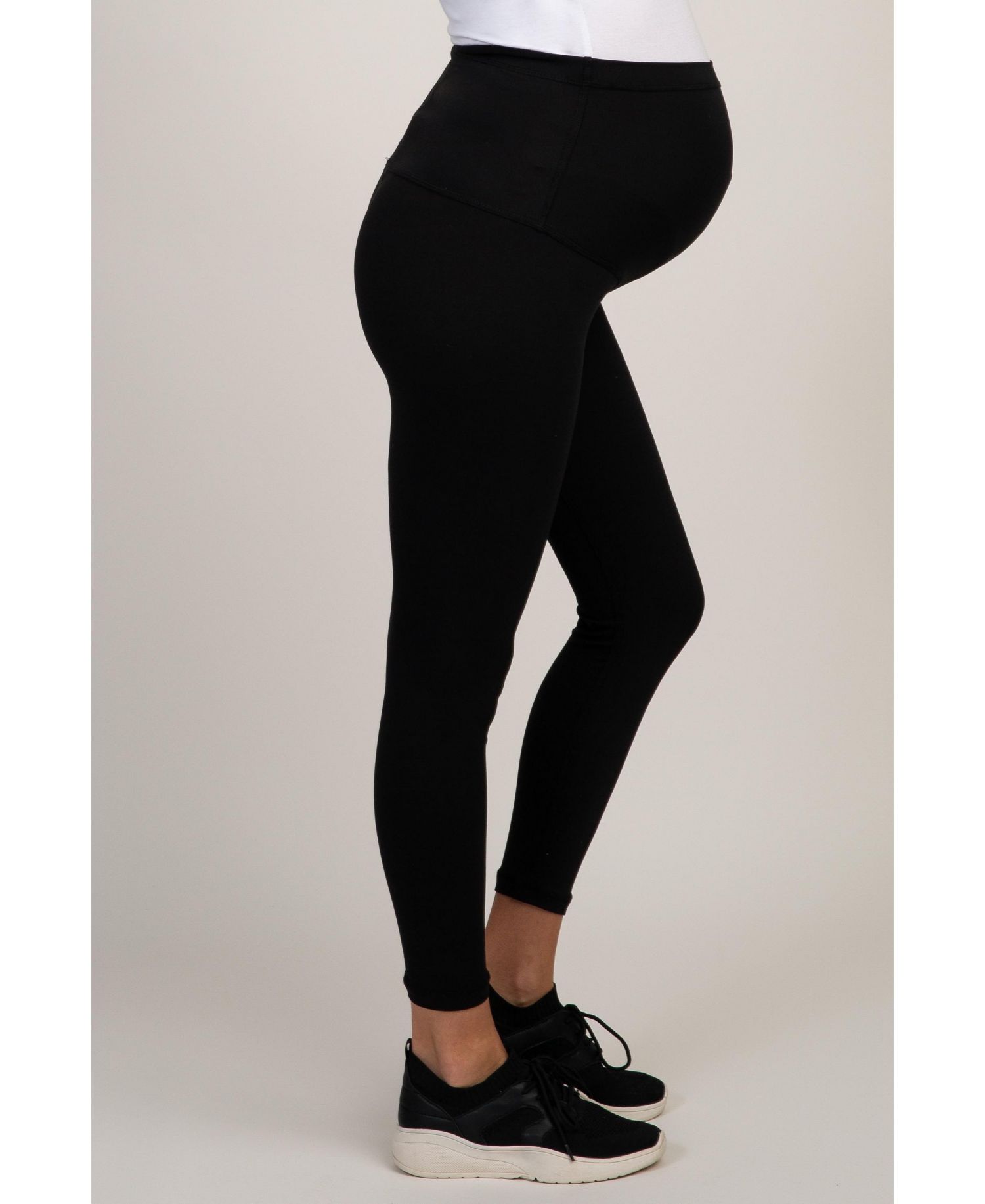 Women's Black Solid Basic Leggings