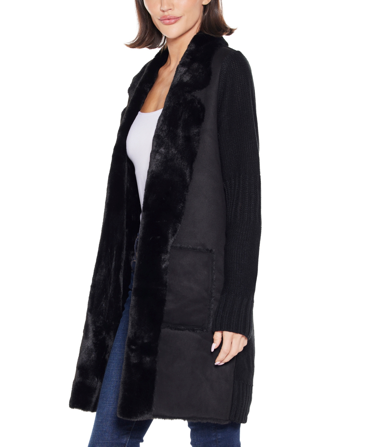 Belldini Women's Black Label Cardigan Sweater In Black