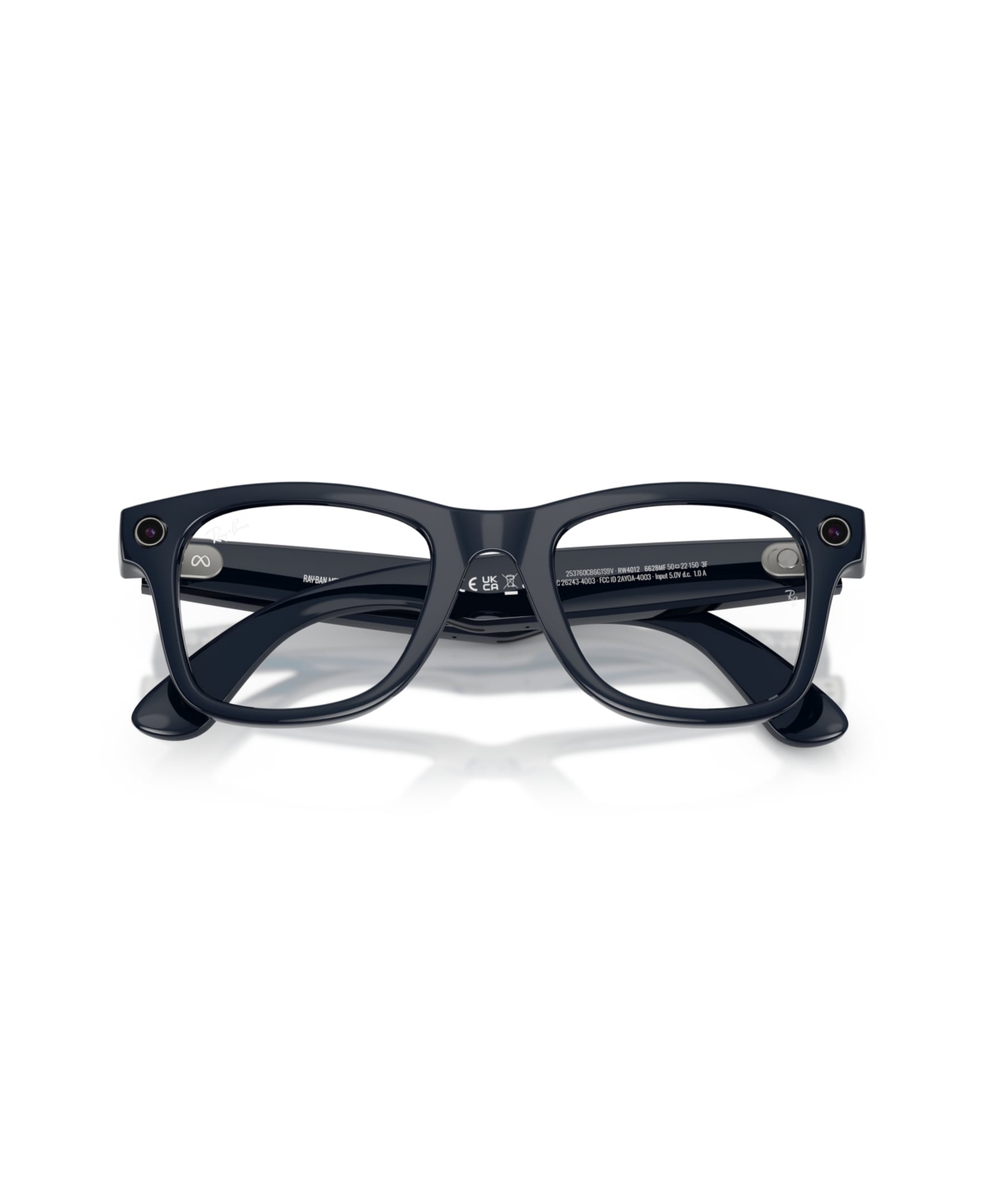 Ray Ban Unisex Ai Meta Gen2 Wayfarer Transition Glasses, Rw4012 In Blue