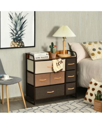Wooden Top Dresser Storage Chest for Bedroom