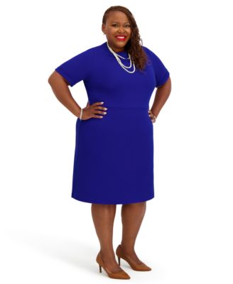 Women's Short Sleeve Crewneck Dress