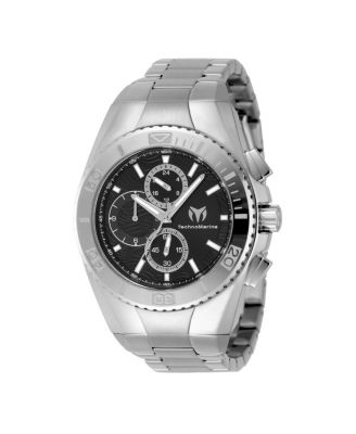 Men's TM-224021 Manta Quartz Chronograph Black Dial Watch