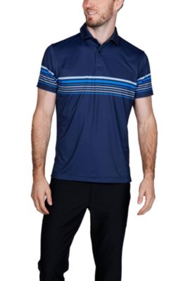 Men's Engineered Stripe Performance Polo