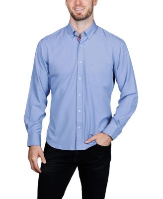 Men's Solid Melange Performance Long Sleeve Shirt
