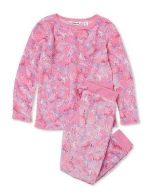 Kids Long Sleeve Plush Fleece Pajama Set