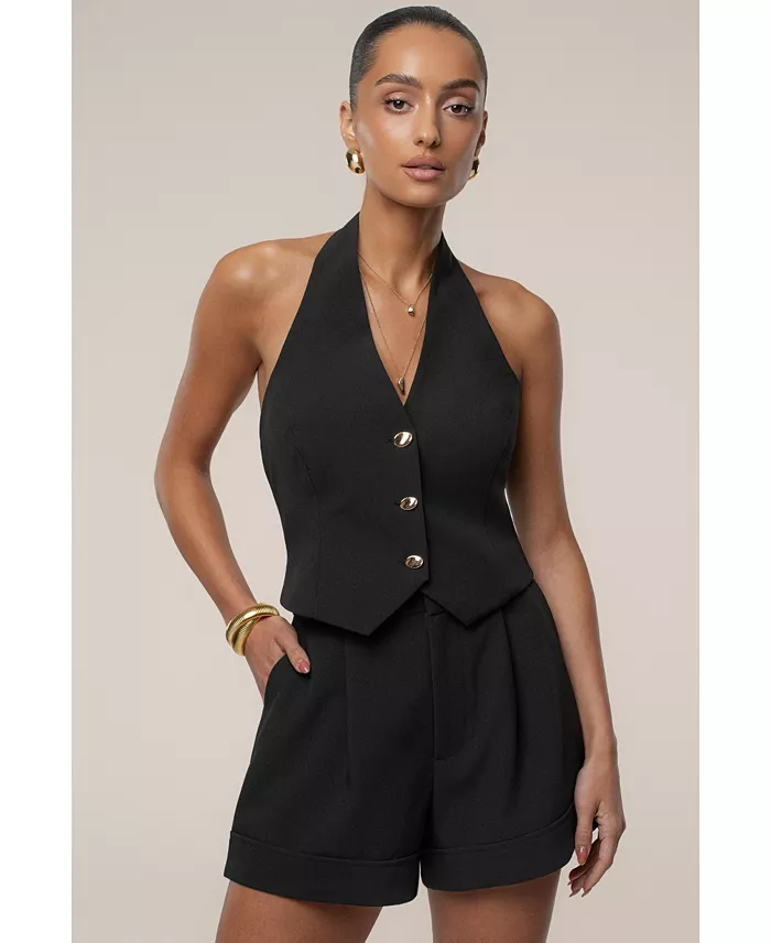 Women's Luxe Halter Vest - thumbnail 2