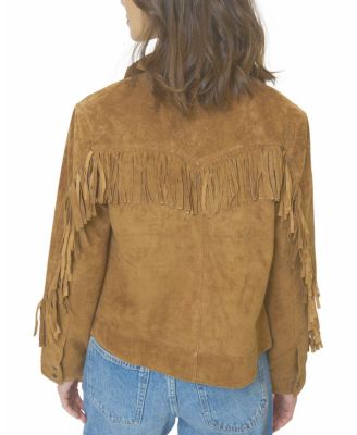 Women's Atlas Genuine Suede Fringe Blazer