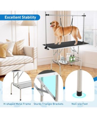 Foldable Dog Grooming Table with Height Adjustable Arms