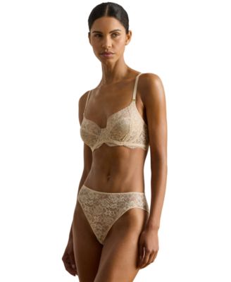 Women's Unlined Lace Full Coverage Bra