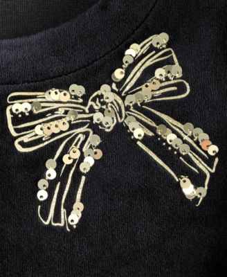 Girls' 5-20 Bow Metallic-Skirt Dress, Macy's Exclusive