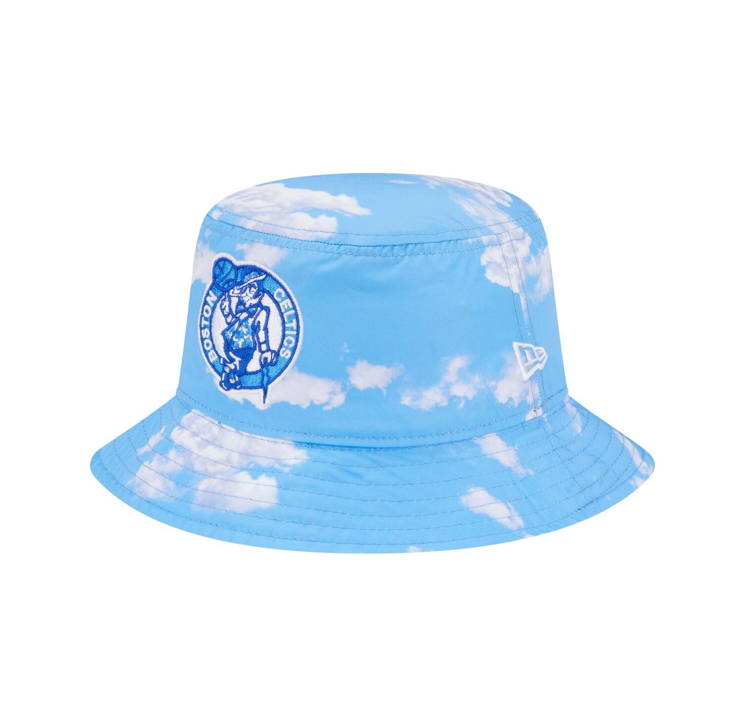 Men's Black/Light Blue Boston Celtics Summer Sun and Storm Reversible Bucket Hat
