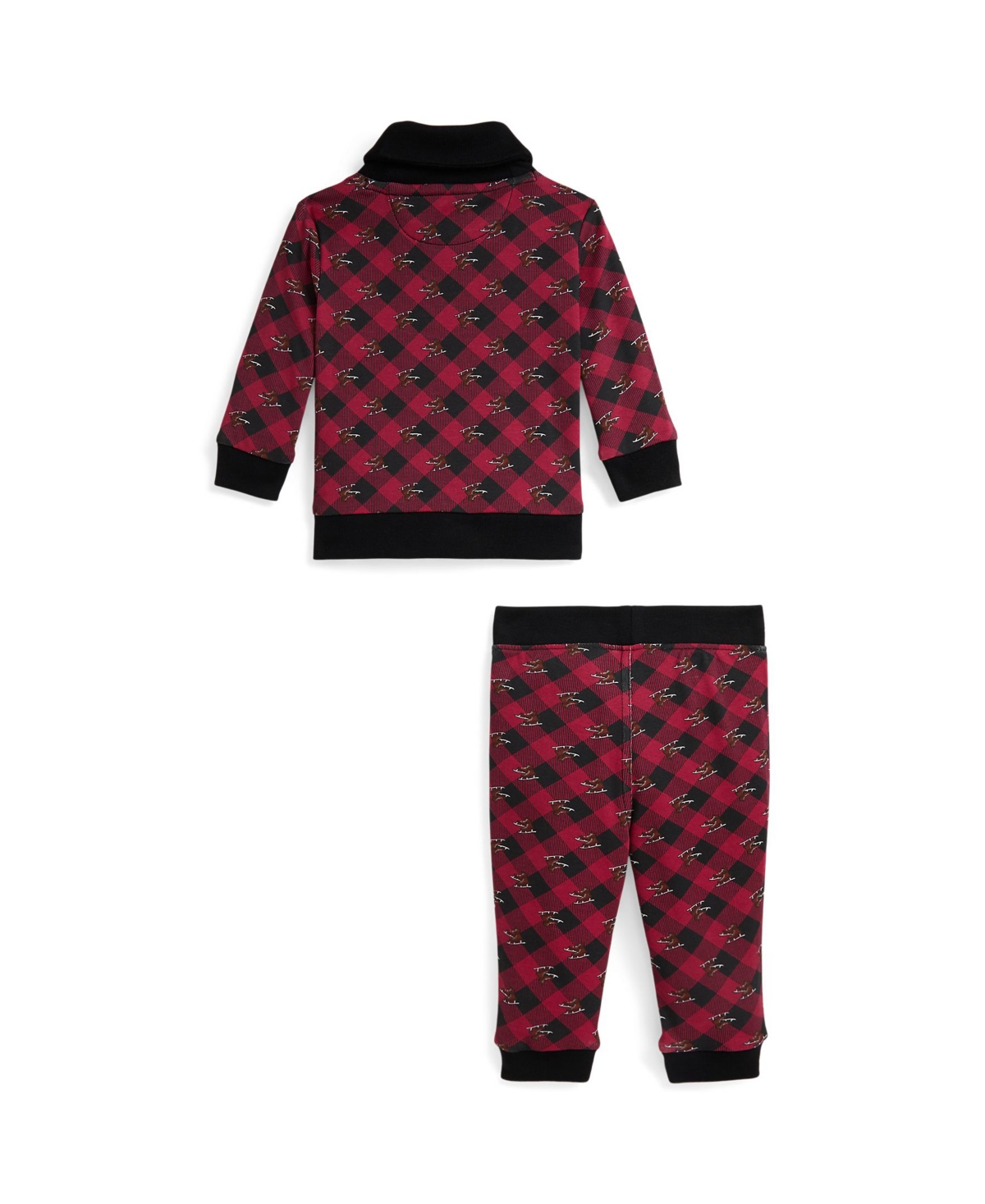 Polo Ralph Lauren Baby Boys 2-piece Pull-on Top And Pants Set In Red