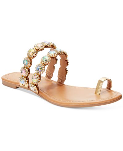 Thalia Sodi Joya Toe-Ring Flat Sandals, Only at Macy's - Sandals ...