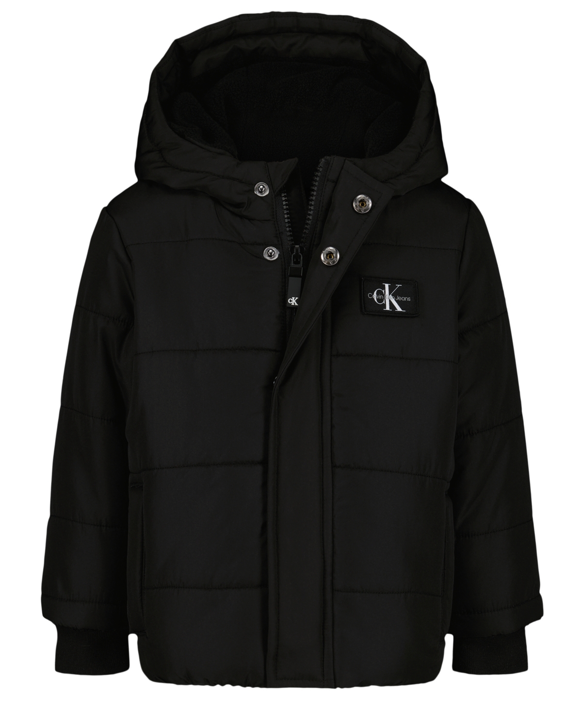 Calvin Klein Baby Boys Ckj Wordmark Puffer Jacket In Black