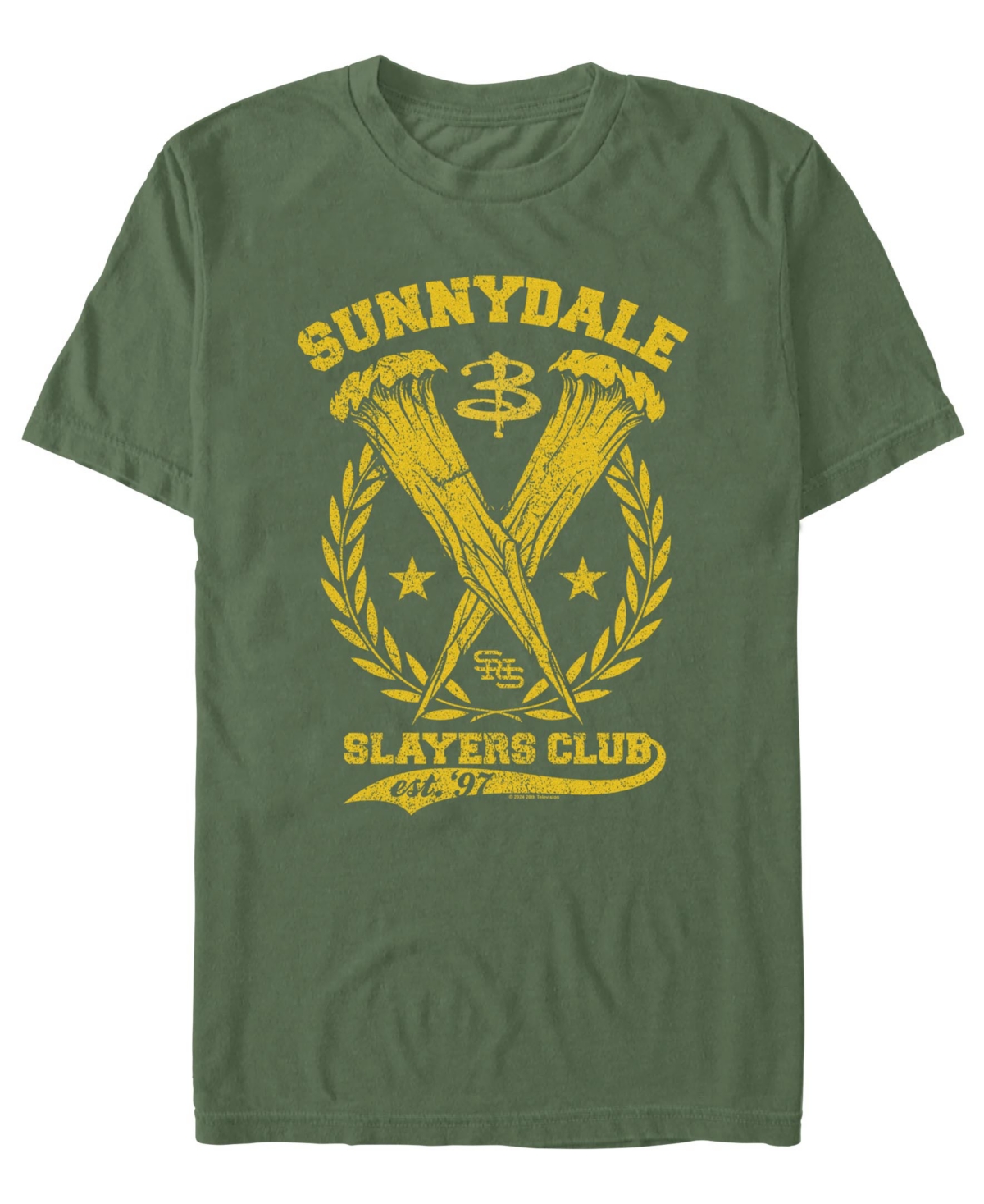 Fifth Sun Men's Buffy The Vampire Slayer Crewneck T-Shirt