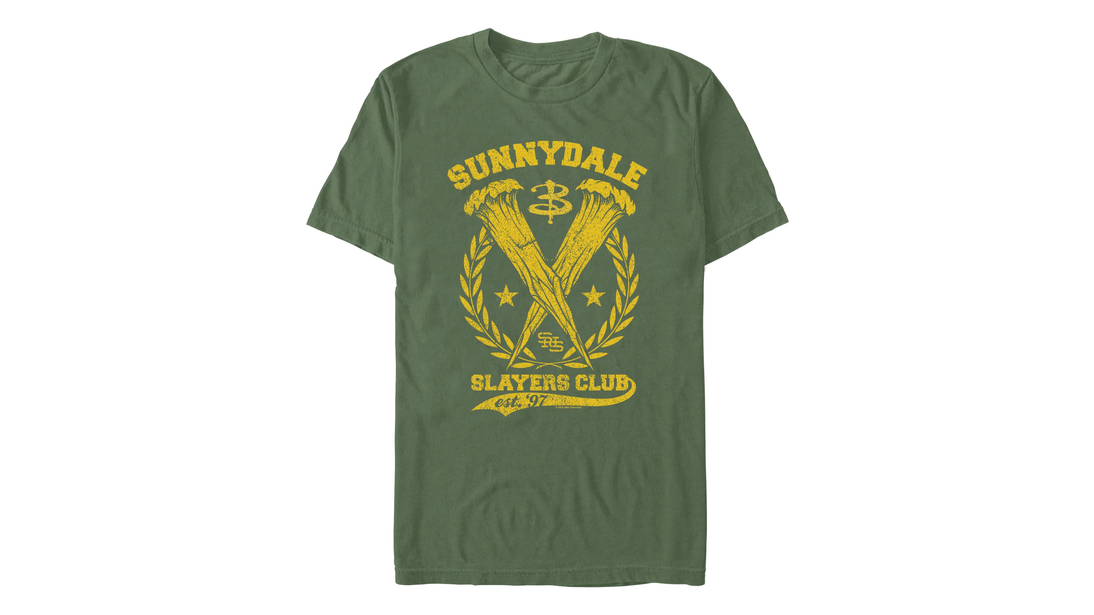 Fifth Sun Men's Buffy The Vampire Slayer Crewneck T-Shirt