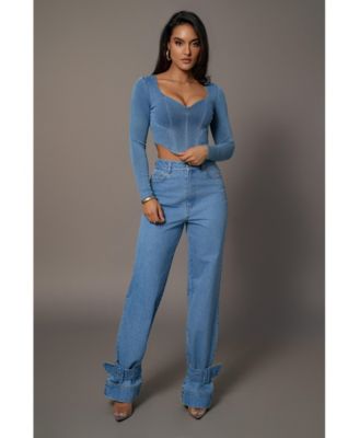 Women's Tesa Sweetheart Denim Top