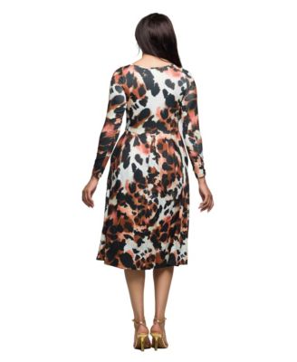 Women's Long Sleeve Midi Dress