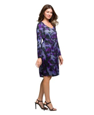 Women's Long Sleeve Empire Waist Dress