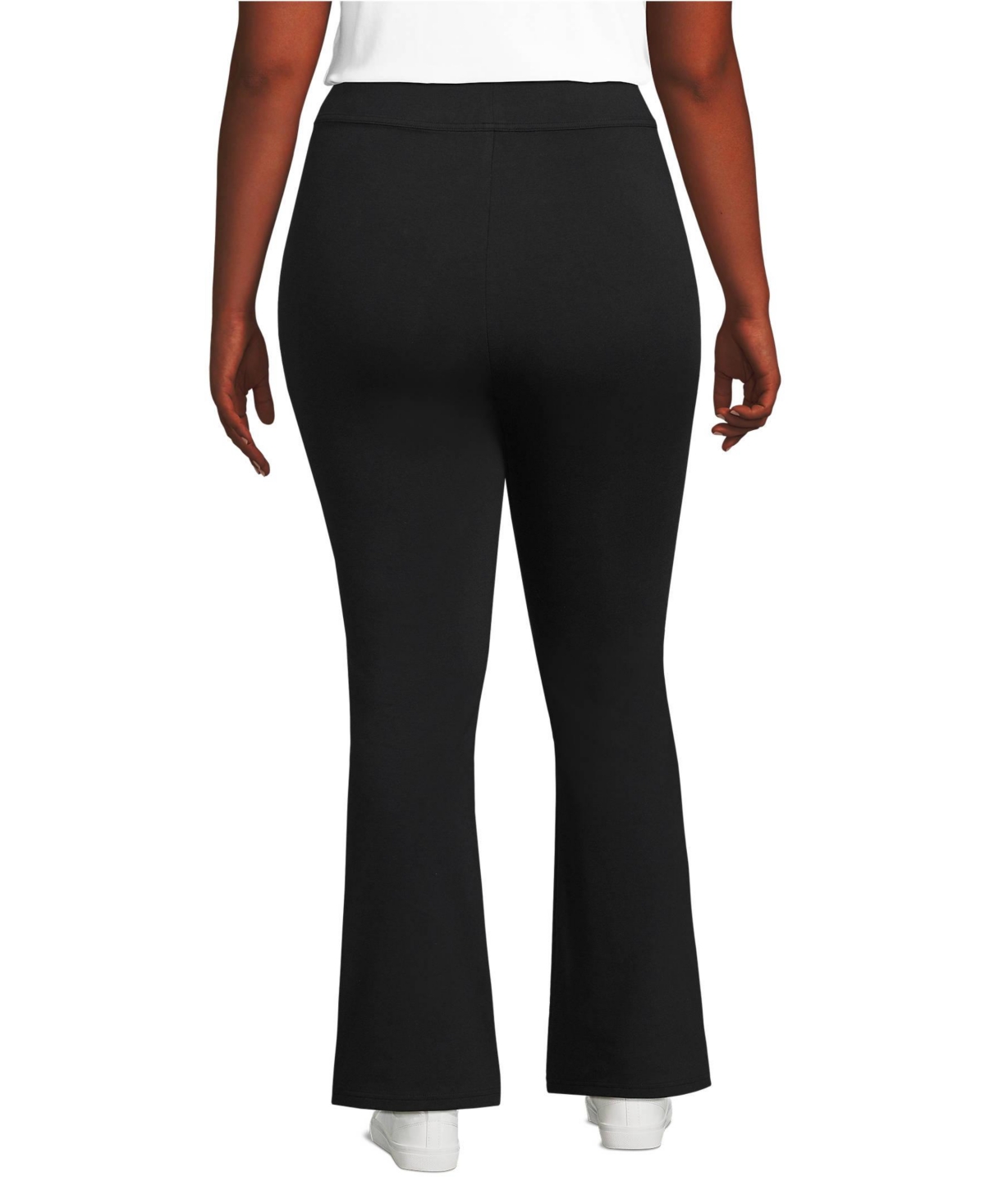 Lands' End Women's Starfish High Rise Pull On Flare Pocket Pants