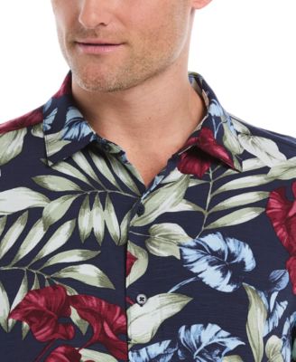 Men's Floral Print Short Sleeve Shirt