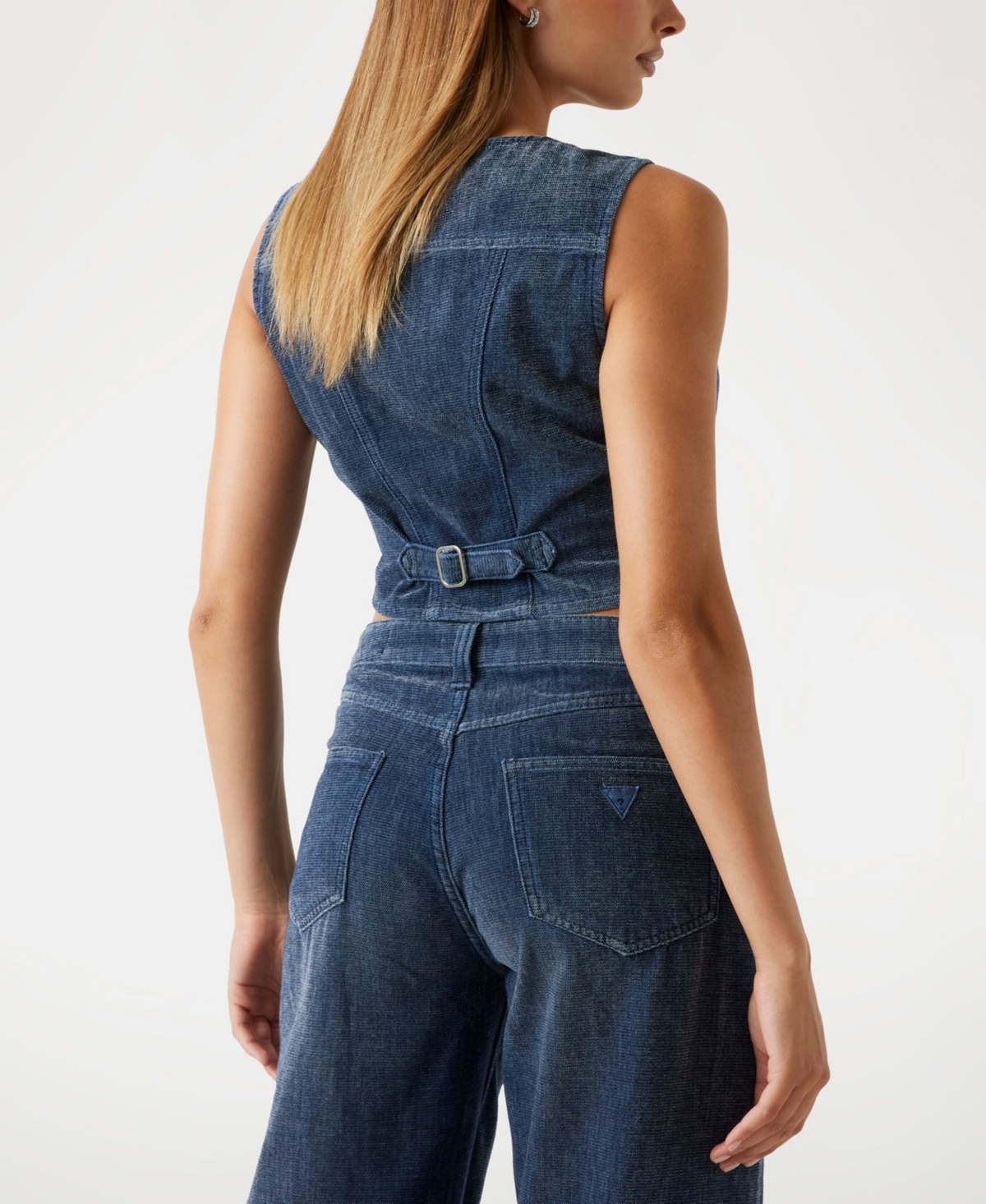 Guess Women's Adele Slim Fit Vest In Blue