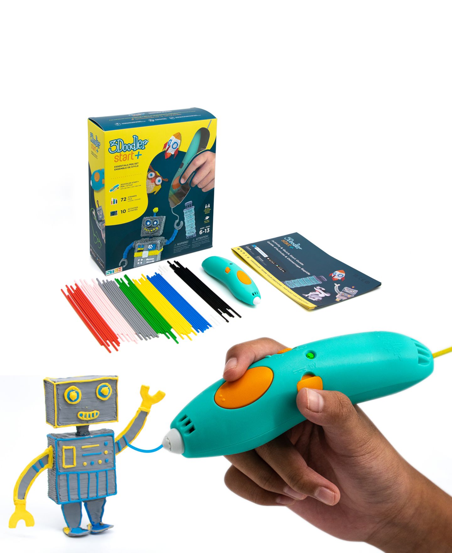 Детские игрушки 3Doodler Start Plus Essentials 3D Printing Pen Set — фото 1