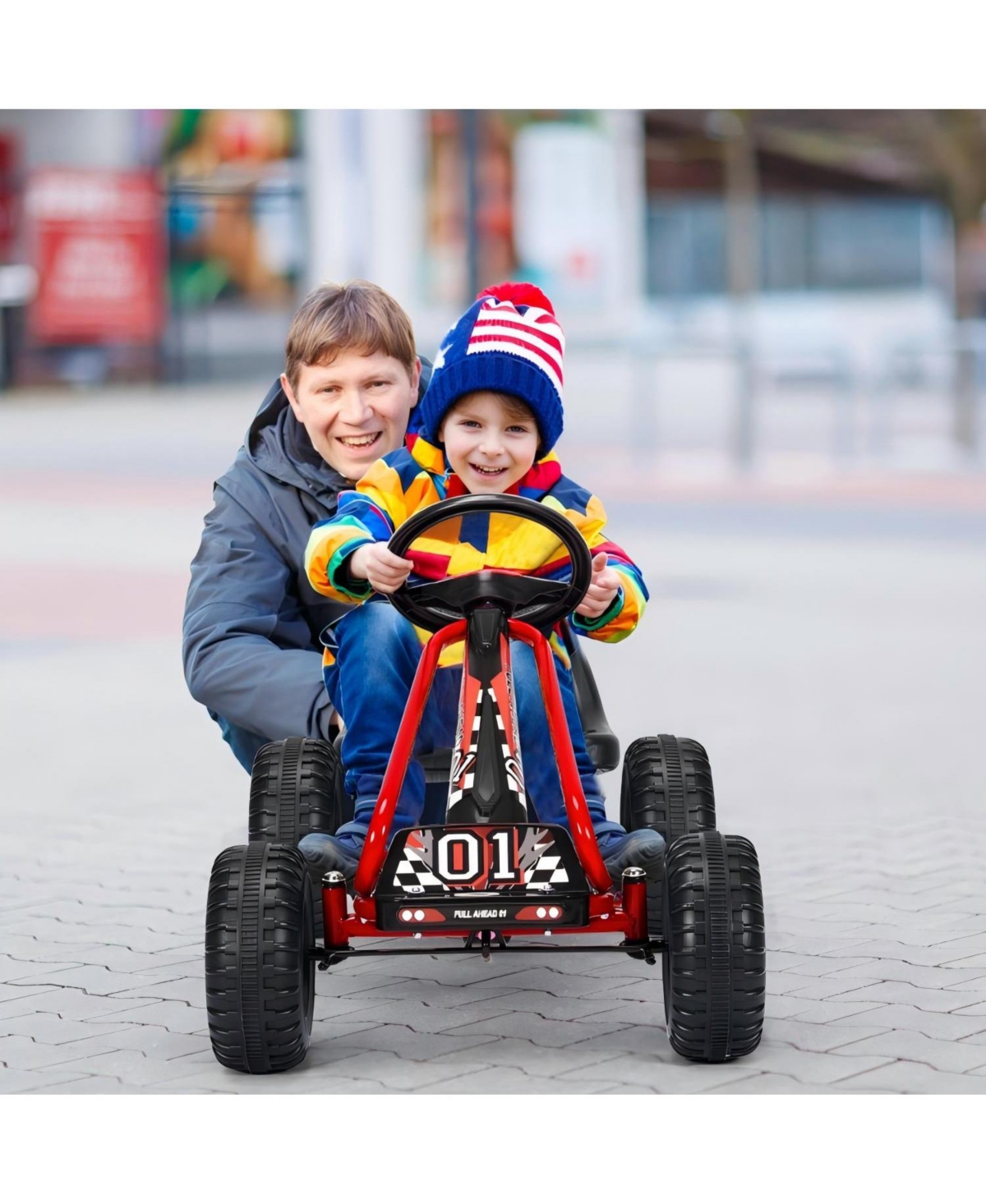 Kids Pedal Go Kart Ride On Toy Racer Car
