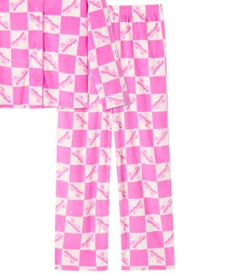 Girls' 4-10 Long Sleeve Top and Pants Pajama, 2-Piece Set