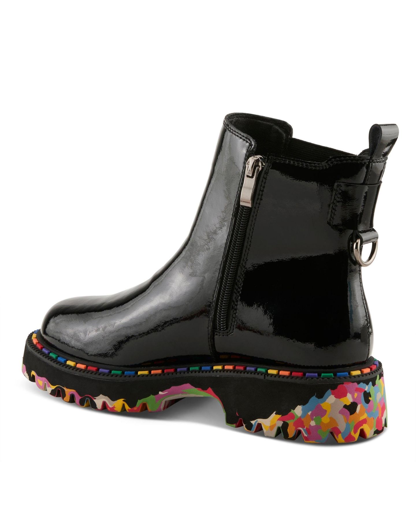 Женские ботинки Spring Step Rager Chelsea Rainboot Waterproof with Construction, цвет: Чёрный лаковый — фото 7