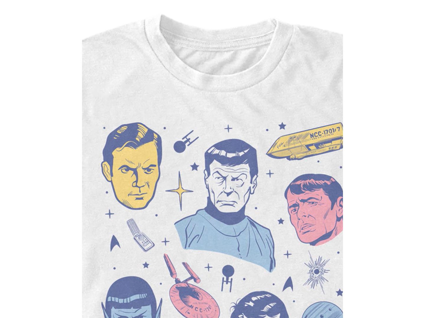 Мужская футболка Fifth Sun Star Trek the Original Series Crewneck, цвет: Белый — фото 3
