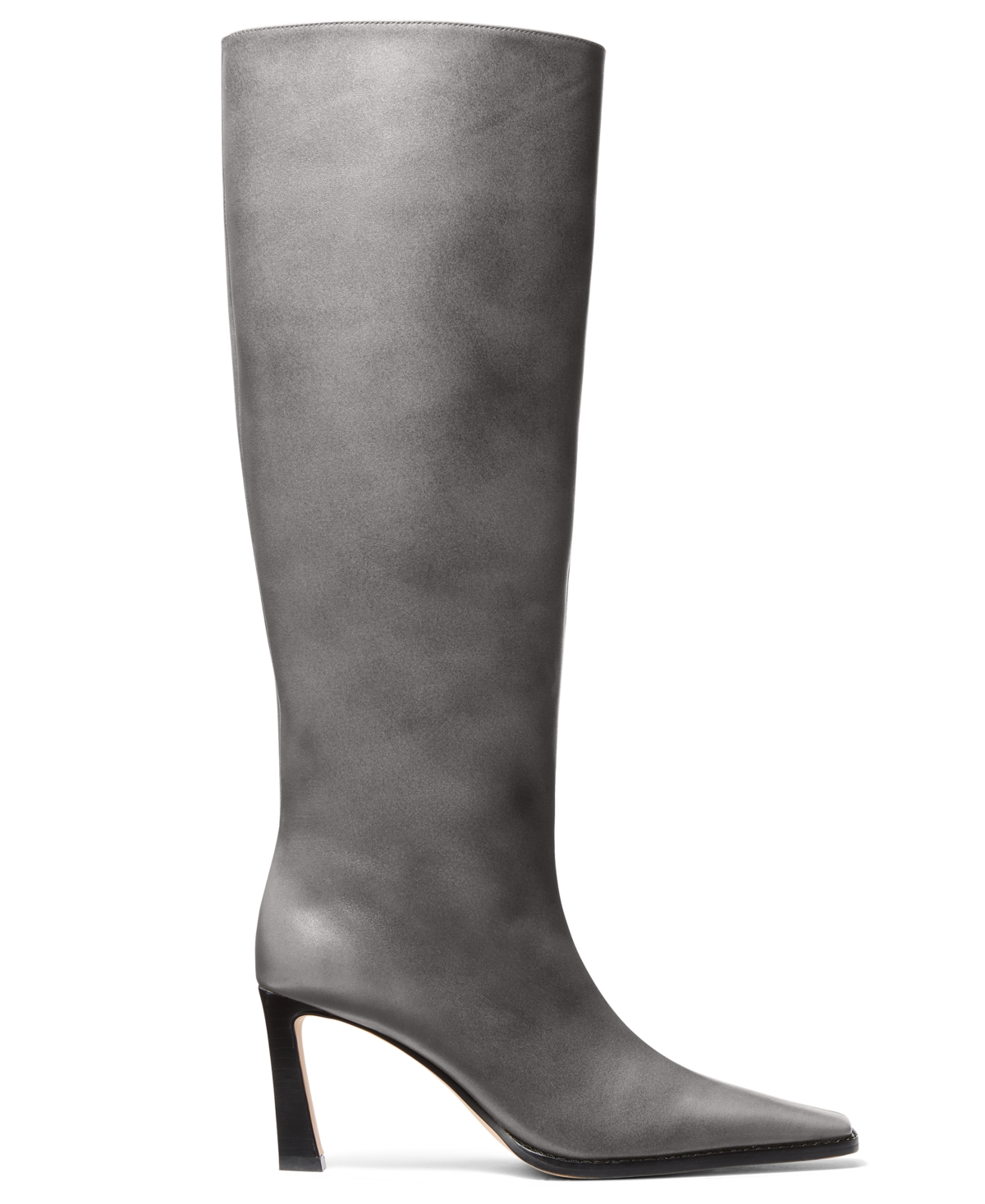 Michael Kors Darrah Burnished Leather Boot In Gray
