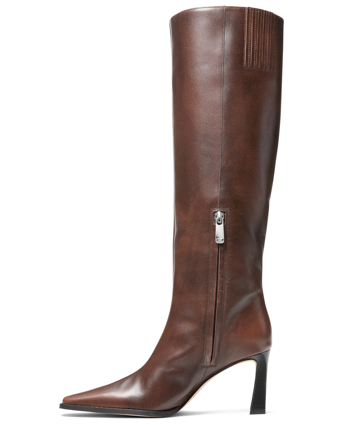 Michael Kors Darrah Burnished Leather Boot In Brown