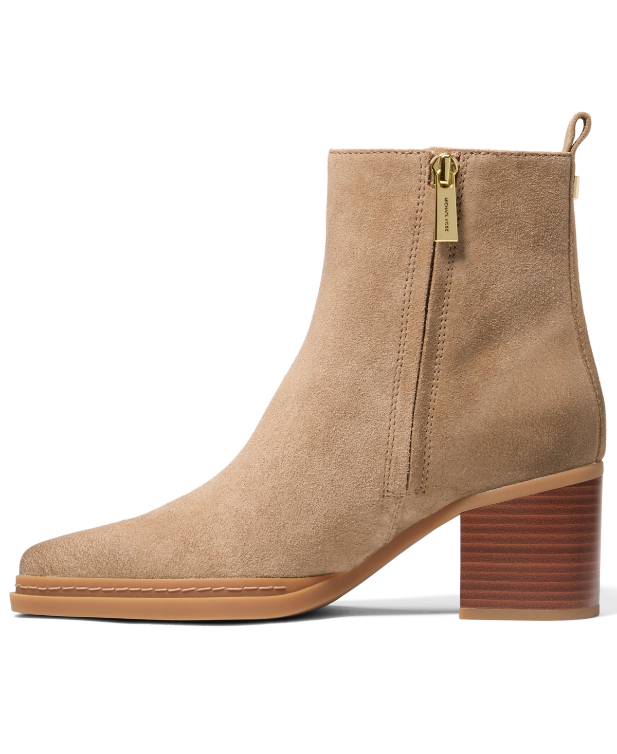 Michael Kors Women's Lex Stacked Heel Booties In Brown